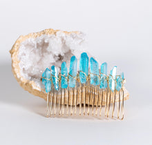 Load image into Gallery viewer, Quartz Crystal Hair Comb