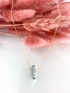 Crystal Point Simple Necklace