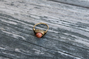 Wire Wrapped Stone Rings
