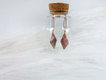 Load image into Gallery viewer, Diamond Gemstone Hoop Earrings