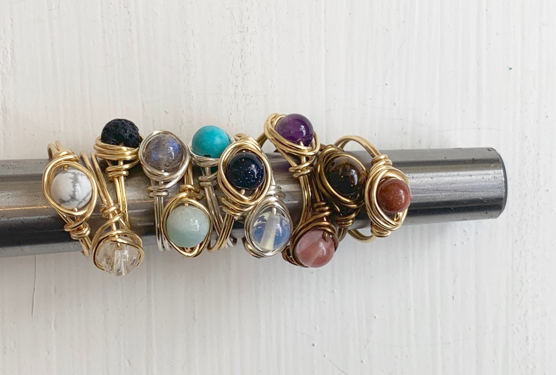 Wire wrap ring store