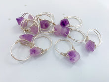 Load image into Gallery viewer, Raw Amethyst Rings