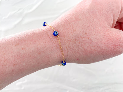 Evil Eye Segmented Bracelet