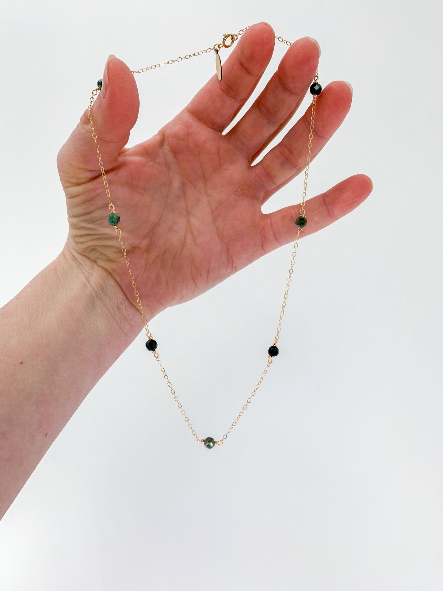 Segmented Birthstone Necklace