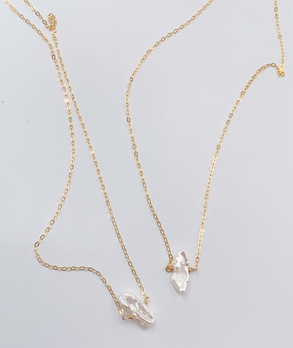 Freeform Pearl Necklace