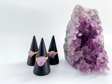 Load image into Gallery viewer, Raw Amethyst Rings