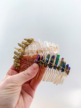 Load image into Gallery viewer, Quartz Crystal Hair Comb