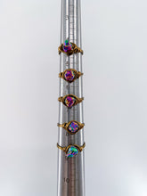 Load image into Gallery viewer, Rainbow Titanium Quartz Wire Wrapped Ring