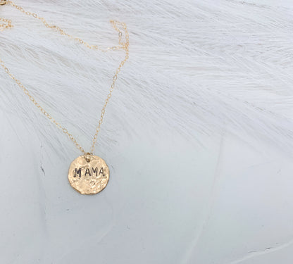 Hammered Mama Necklace