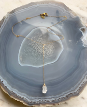 Load image into Gallery viewer, Raw Crystal Y Necklace