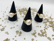 Load image into Gallery viewer, Pearl Wire Wrapped Ring