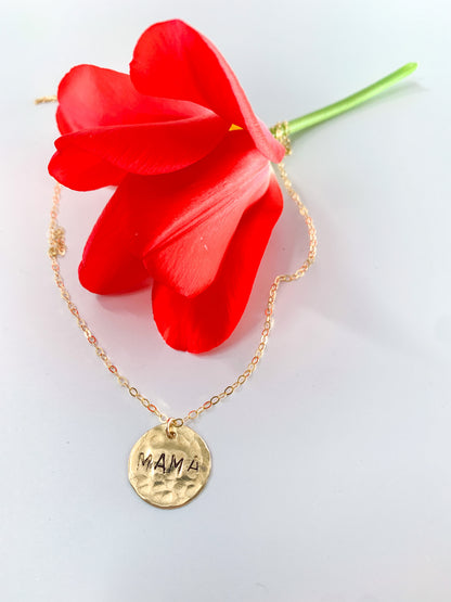 Hammered Mama Necklace